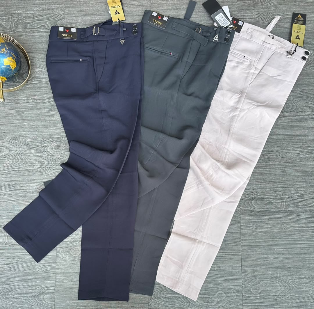 Upgrade your wardrobe with our premium men's slim-fit formal trousers, designed for a smart, elegant and sophisticated look. These trousers feature a stylish tailored fit, a neat waistband with button fastening, belt loops, functional pockets and elegant detailing.
Perfect for office wear, business meetings, church, formal occasions, events and everyday smart dressing. Easy to pair with office shirts, polo shirts, blazers and dress shoes for a polished appearance.

Features:

- Smart, modern slim-fit design
- Elegant and professional appearance
- Button fastening and belt loops
- Functional pockets
- Suitable for office, church and formal occasions
- Available in a range of colours, Order yours today and elevate your style with quality men's wear.